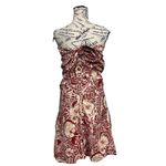 Anthropologie  Blue Tassel Strapless Mini Dress Women's Size L Beach Boho Coastal Photo 5