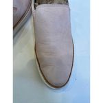 UGG  Pink “Adley” Leather Flat Slip Ons Sz 7.5 Blush Pink & Tan Suede Women's Photo 9