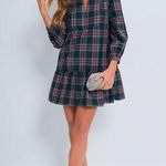 Tuckernuck Palmerston Dress Size S | Highland Tartan Holiday Midi Retail$228 NWT Green Photo 0