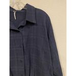 Young Fabulous and Broke YFB Shirt Womens Large Button Front Tie Waist Long Sleeve Lightweight Top Blouse Photo 2