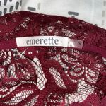 Emerette Burgundy / Wine Colored Lace Short Sleeved Kimono Size Small Photo 6