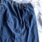 Bill Blass Vintage Women’s Below The Knee Denim Blue Button Jean Skirt Sz 16 Photo 11