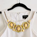 Laundry by Shelli Segal Dress 8 Jacquard Floral & Embellished Beaded Gemstones Photo 1