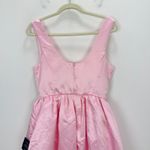 Lulus  Regal Cutie Pink Satin Square Neck Bubble Hem Mini Dress Party Large NWT Photo 11