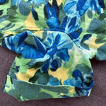 Chico's Chico’s 100% Linen Tropical Floral Button Front Camp Shirt Jacket Sz. 2 (Large) Photo 5