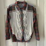 Gimmicks by BKE BKE Lace Plaid Button Up Shirt Photo 9