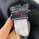 Vintage y2k What’s Hot… Dark Wash Chambray Denim Tie Ankle Cropped Pants Size L Blue Size L Photo 4