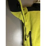 EMS Polartec Fleece Jacket Womens Medium Green Black Full Zip Outdoor Hiking Yellow Photo 3