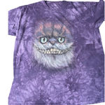 The Mountain Cheshire Cat Fat T Shirt Purple Tie Dye Alice Wonderland Size 3XL Photo 0