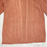 Nili Lotan X Target Cableknit Longline Cardigan Sweater Wool Blend Chunky Brown Size L Photo 8