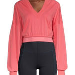 Free People Movement Grand Slam Cropped Sweatshirt Pink Size Medium Photo 0