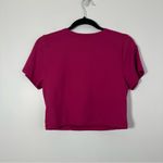 House of Harlow  Fuchsia Pink Fitted Crop Top L NWT Photo 1