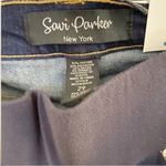 Savi Parker Maternity Jeans Size 29 NEW Dark Blue Wash Low Panel Stretch Waist Photo 3