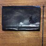 Attanasio made in Italy flower bling clutch Black Photo 1