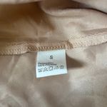 Slip Dress Long High Slit Drapery Neck Beige Ankle SZ SM Y2K Romantic Boho Chic Photo 7