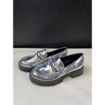 Nine West  Women's Silver Chunky Heel Shoes/Loafers Size 7.5 SKU 5986 Photo 3