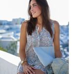 Joie  Dayahna Silk Oasis Romper New With Tags Size Medium Photo 1