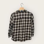 PINK - Victoria's Secret Victoria’s Secret Pink Large Black Plaid Y2K Rhinestone Button Up Shirt Photo 5