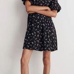 Madewell Floral Mini Dress XS Sophia Woodland Floral Photo 0