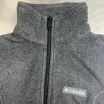 Columbia  Women’s Gray Fleece High Neck Full Zip Vest wi/ Zip Pockets - XS - EUC Photo 4