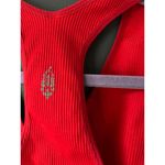 Free People Movement Red Ribbed Racerback Sports Bra Photo 2