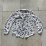 fab'rik  Butterfly Longsleeve Button Down Sz Large Photo 3