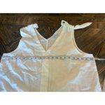 Liz Claiborne Linen Cotton Blend Top Women XL White Beach Travel Cruise Sheer Photo 4