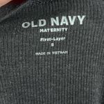 Old Navy  • Maternity First-Layer Rib-Knit Side-Shirred Tank Top Heathered Grey Photo 4