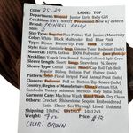 Princess Polly Brown Crop Tank Top Women Size 2 | 25-29 Photo 5