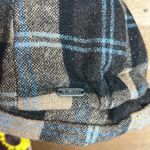 Plaid Wool Peaky Blinder Cap Hat Bill Heart Brown Blue Beige Photo 4