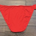 Mossimo Supply Co Red Ruched Hip Bikini Bottoms Photo 1