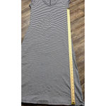 Toad Co Nautical Stripe Cap Sleeve Long Samba Muse Dress With Pocket Blue Photo 4