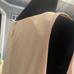 YA Los Angeles Elegant Cream Sleeveless Dress new silk fabric Photo 2