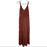 Molly Bracken  Geo Print Strappy Retro Rust Jumpsuit NWT Photo 2