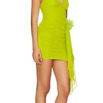 For Love & Lemons Lorlai Mini Dress Size XS Slime Green NWT Photo 2