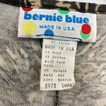 Vintage Bernie Blue Wrap Maxi Dress Structured Shoulders Dolman Sleeve Small Tan Photo 6