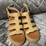 a.n.a  Women's Merlin Wedge Sandals Size 9.5 Braided Raffia Beige platform preppy Photo 12