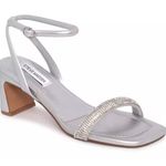 Steve Madden Women's Amalya Glitter Studded Strappy Block Heel Sandal size 8.5 Photo 5