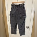Simple Society Women's Gray Wide Leg Cargo Pants Photo 5