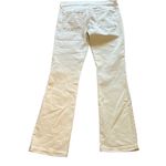 7 For All Mankind  white distressed bootcut jeans Photo 1