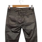 7 For All Mankind Metallic Twill Ankle Skinny Jeans Gunmetal Size 27 AU8121148 Photo 11