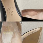 ALLY Shoes Bold Blocks Black Patent Leather Block Heel Pointy Pumps 41.5 9.5 Photo 13