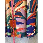 Nwt Moon Orchid Tropical Colors Stretch Waist Bow Women'S M Colorful Maxi Skirt Size 8 Photo 5