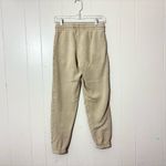 TNA Aritzia Sweatpants Womens Khaki Cozy Fleece Boyfriend Fit Size XS Tan Photo 11