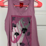 Nike  Women's Purple Graphic Tank Top Photo 0