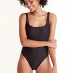 Madewell Second Wave Square-Neck Tank One-Piece Swimsuit Photo 0