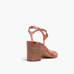 Madewell ✨ HP✨NWOT✨The Hollie Ankle-Strap Sandal in Snake Embossed Leather✨ Photo 5