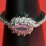 Bomb Party RBP6394 “Like Stars in the Night” Cubic Zirconia Rhodium Sz7 Ring NWT Silver Photo 0