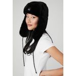 Alo Yoga Faux Fur Polar Hat Black Photo 2