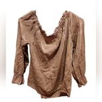 Walter Baker  Mauve Smoked Off Shoulder Blouse Photo 3